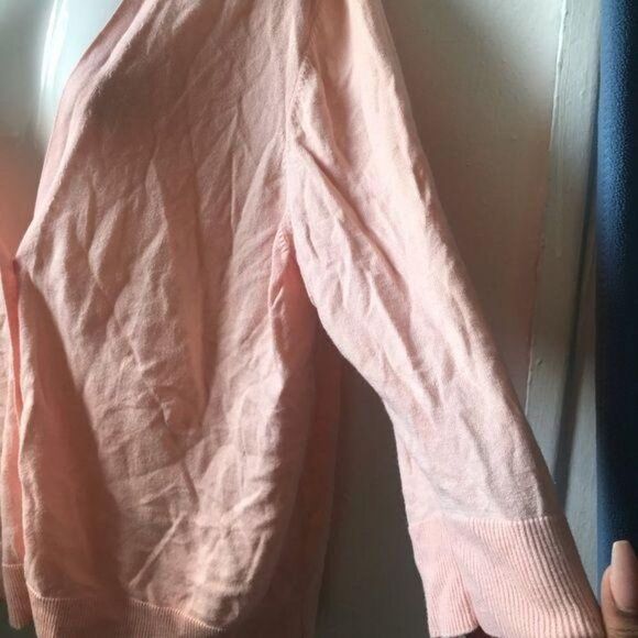 Gap Scoop Neck Button Up Cardigan Sweater Pink 2XL - Picture 7 of 8